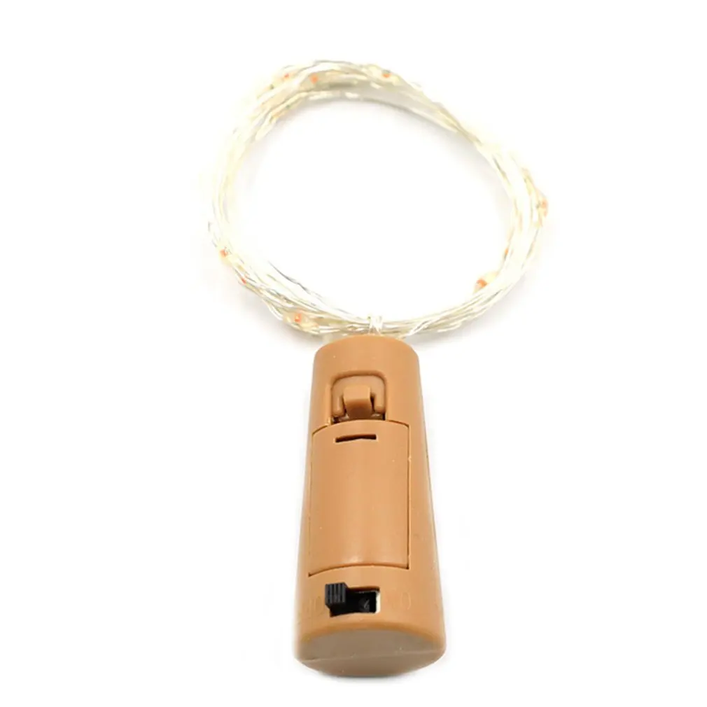 Solar Cork Wine Bottle Stopper Copper Wire String LED Lights Fairy Lamps For Indoor