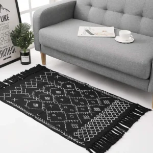 Modern Indoor Decor Digital Printed Cotton Woven Accept Carpets and Rugs Living Room