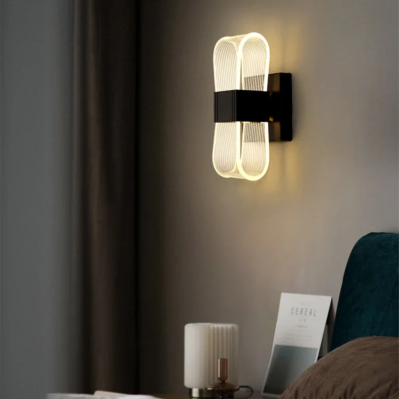Modern LED Wall Light For Bedside Living Room Bedroom Lighting Fixture Luster