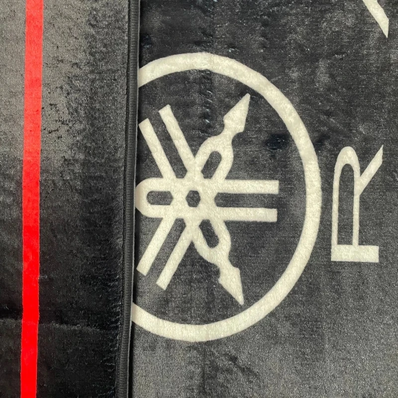 Black Abstract Printed Carpet Living Room Large Area Rugs