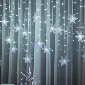 led snowflake lights indoor curtains leds outdoor camping waterproof decorative leds holiday supplies