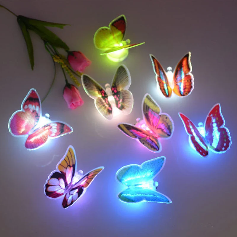 Led Decorative Hot Selling Toy Creative Colorful Luminous Butterfly Night Light