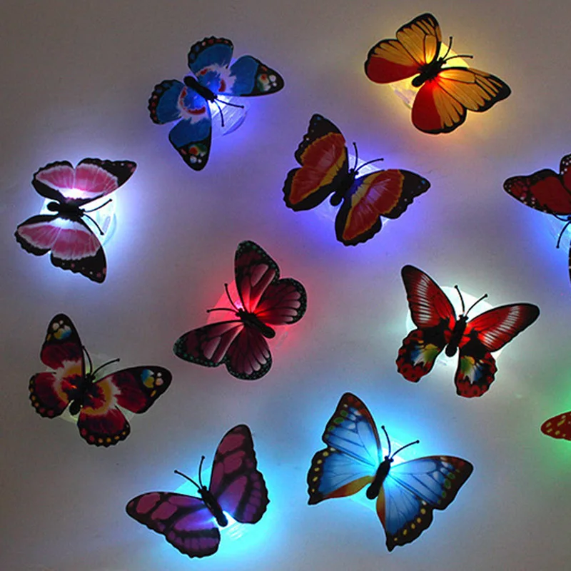 Led Decorative Hot Selling Toy Creative Colorful Luminous Butterfly Night Light