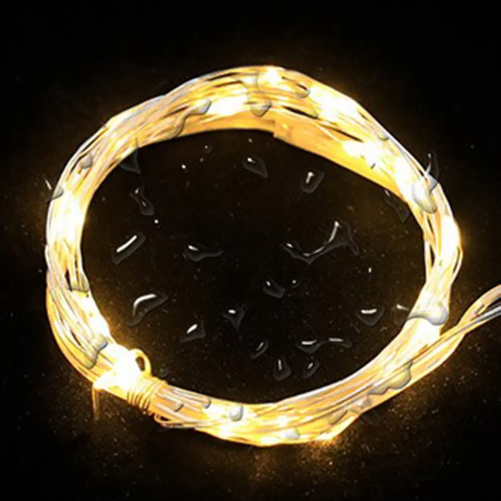 Solar Cork Wine Bottle Stopper Copper Wire String LED Lights Fairy Lamps For Indoor