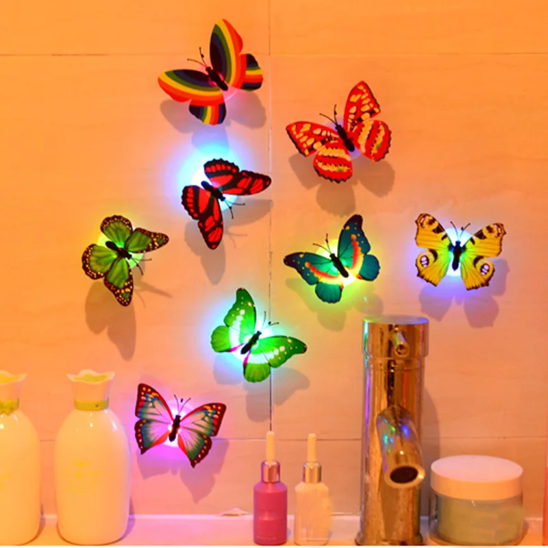 Led Decorative Hot Selling Toy Creative Colorful Luminous Butterfly Night Light